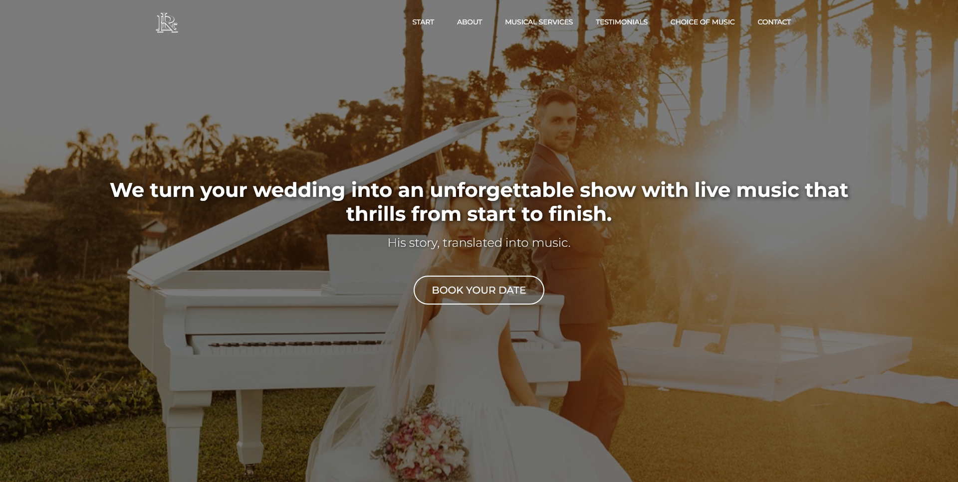 Wedding Planner — Institutional site for event coordination