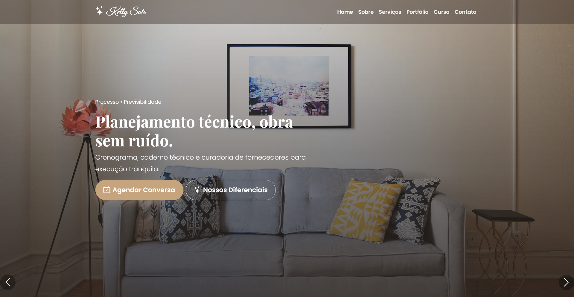 Kelly Sato — Sitio institucional + landing de curso